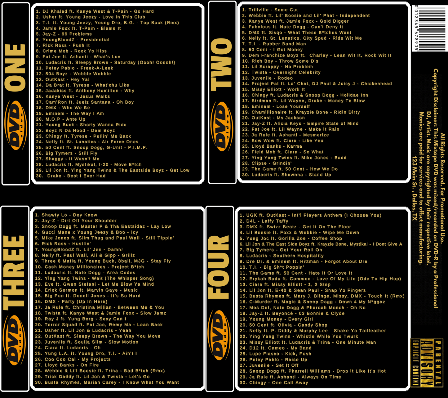 #No8to12TV 2000s Hip Hop Video Myxer *4 DVD set* - MVP Megastore