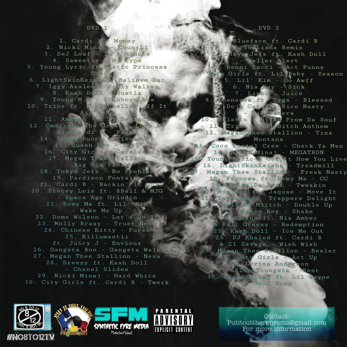 #No8to12TV Ladies Only DVD ..60 Official Hip - Hop videos *2 DvDs* All female artists - MVP Megastore