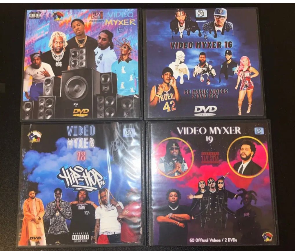 Video Myxer Bulk Set * 240 Hip - Hop and R&B videos on 8 DvDs *Lil Baby, Durk, Migos, Youngboy +more - MVP Megastore
