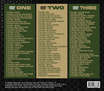 Gucci Mane #No8to12TV Video Myxer * 100 official music videos featuring Guwop *3 DvDs*