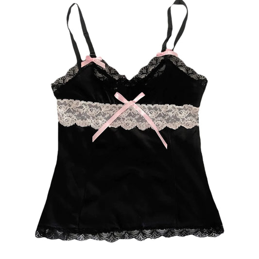 Summer Lace Hot Girl Midriff-baring Camisole Top