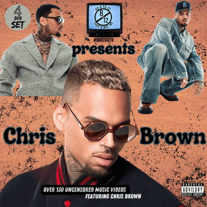 Chris Brown #No8to12TV Video Myxer DVD cover *4 DVD set* (Brand New) ...120 official music videos featuring Chris Breezy - MVP Megastore