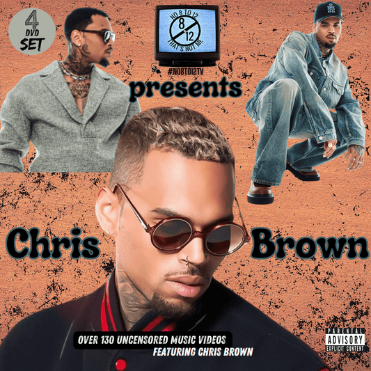 Chris Brown #No8to12TV Video Myxer DVD cover *4 DVD set* (Brand New) ...120 official music videos featuring Chris Breezy - MVP Megastore