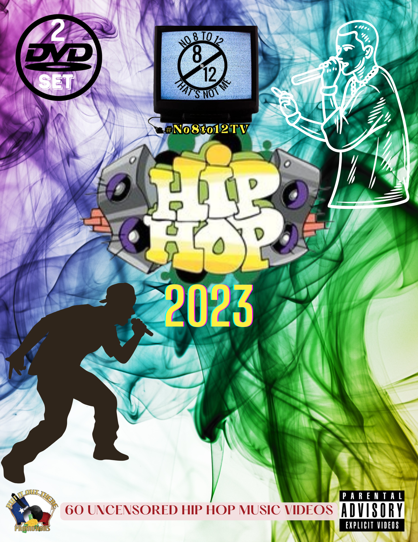 #No8to12TV Hip Hop Hits 2023 Video Myxer *2-DVD set* MVP Megastore