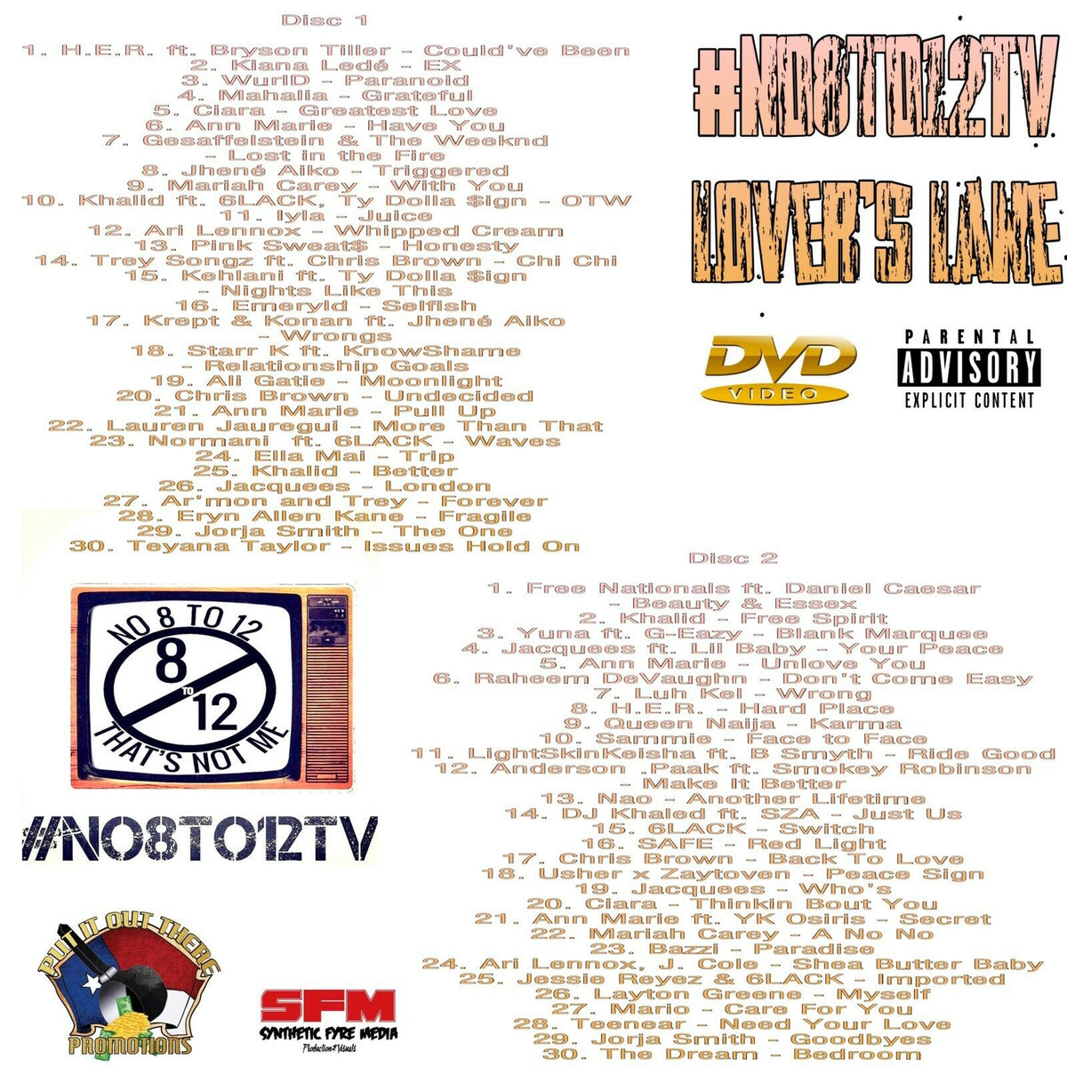 “Lover's Lane” R&B #No8to12TV Video Myxer DVD *2 disc set* (Brand New) ..60 Soul and R&B Videos - MVP Megastore
