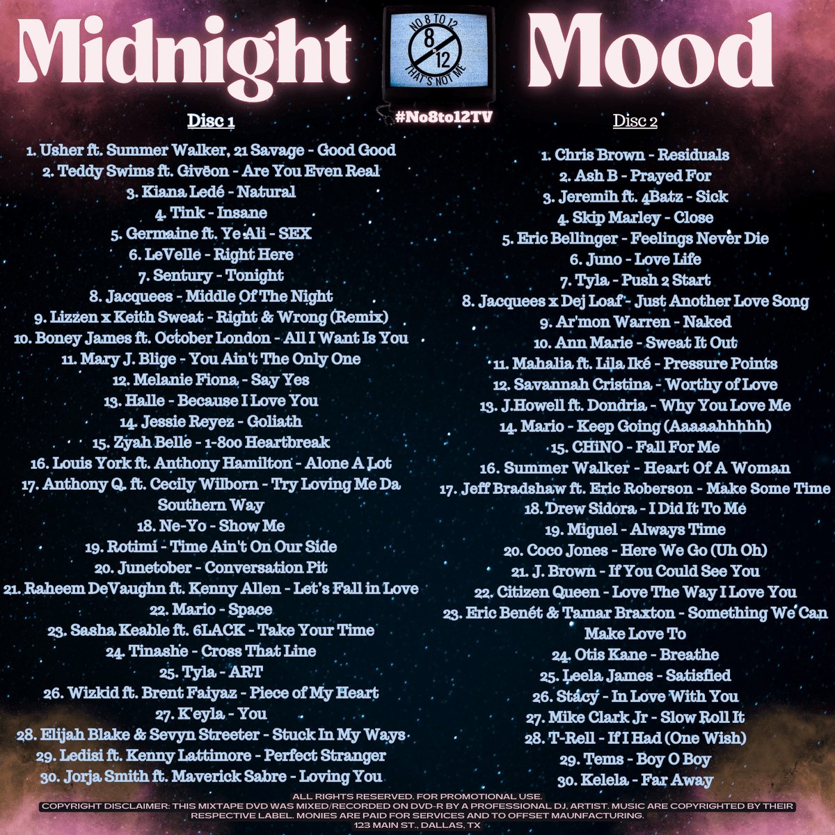 Midnight Mood R&B Video Myxer ...60 official Soul, RnB music videos * 2 DVDs * - MVP Megastore