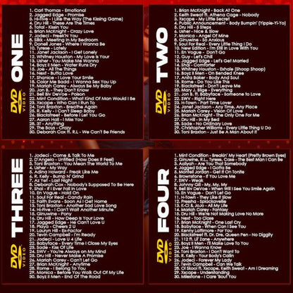 #No8to12TV 90s R&B Video Myxer *4 DVD set* (Brand New) ...120 official music videos featuring hottest R&B songs from 1990s Decade - MVP Megastore