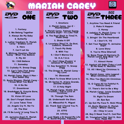 Mariah Carey #No8to12TV Video Myxer *3 DVD set* 75 official music videos featuring MiMi - MVP Megastore