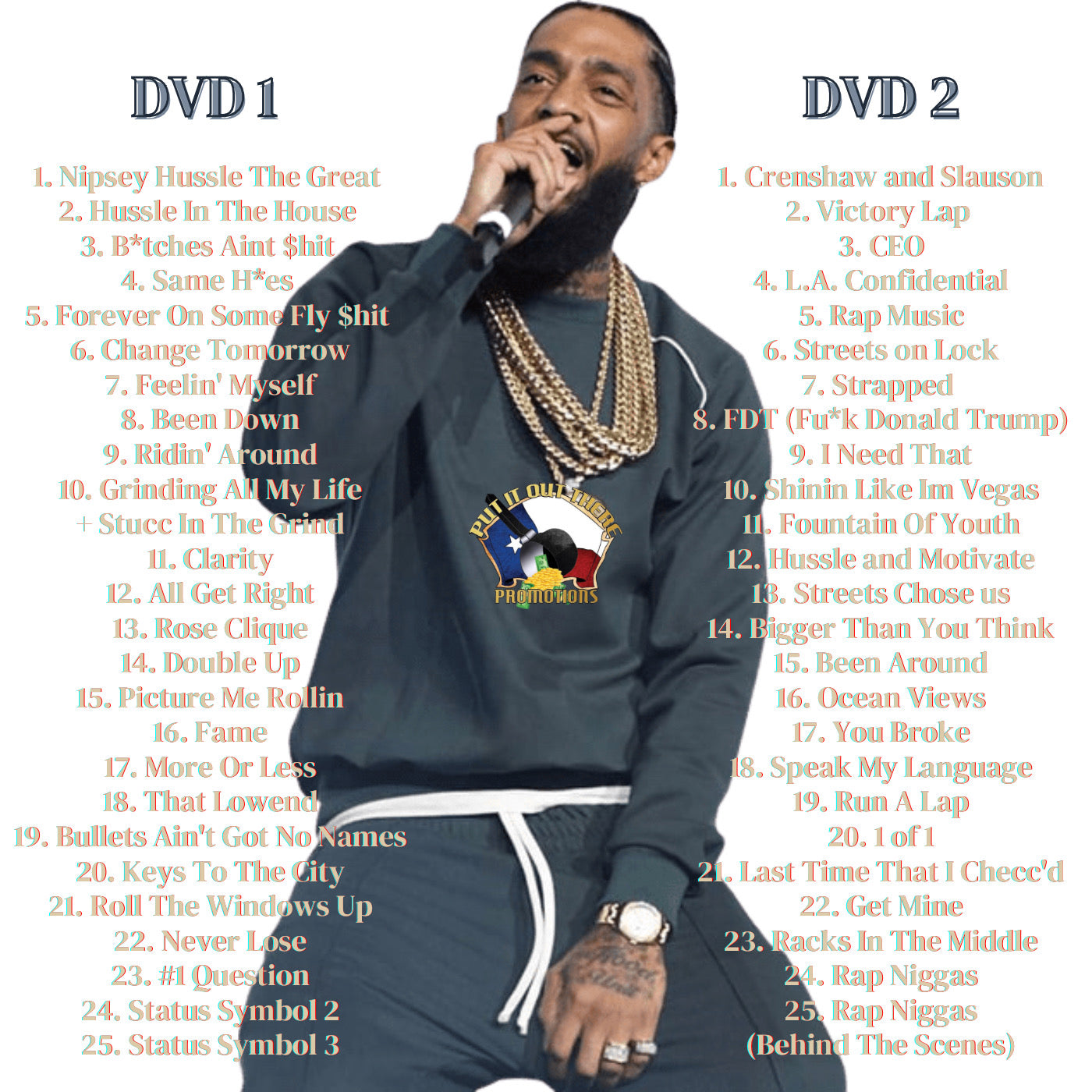 Nipsey Hussle #No8to12TV Video Myxer *2-DVD set*