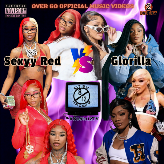 #No8to12TV Sexyy Red vs Glorilla Video Myxer 2-DVD Set* 60 Official Rap, Hip-Hop & R&B Videos
