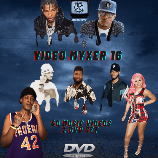#No8to12TV Video Myxer 16 ... 60 official Rap & Hip - Hop music videos *2 DVD set* - MVP Megastore