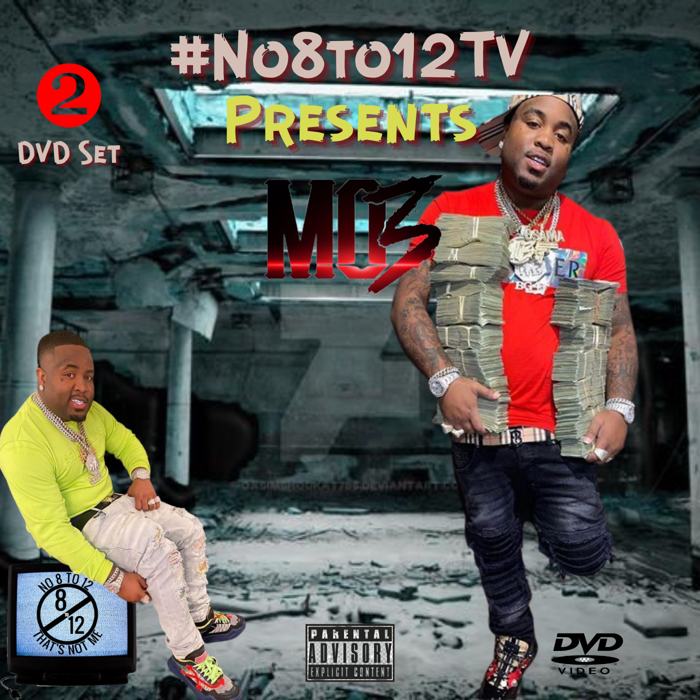 Mo3 #No8to12TV Video Myxer DVD *2 disc set* (Brand New) ...50 Rap & Hip Hop Videos #LL3