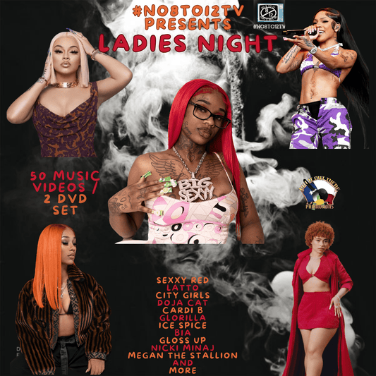 #No8to12TV Ladies Night DVD ..50 Official Hip - Hop videos *2 DvDs* All female artists - MVP Megastore
