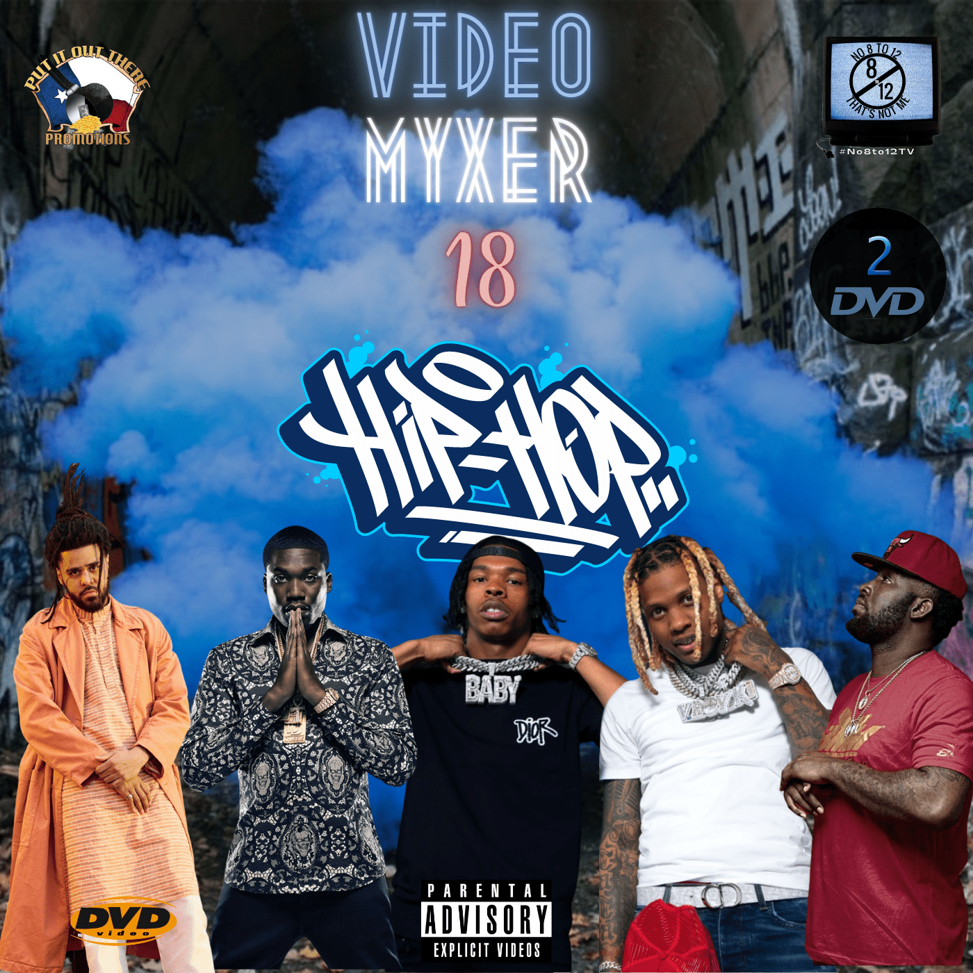 #No8to12TV Video Myxer 18 ... 60 official Rap & Hip - Hop music videos *2 DVD set* - MVP Megastore