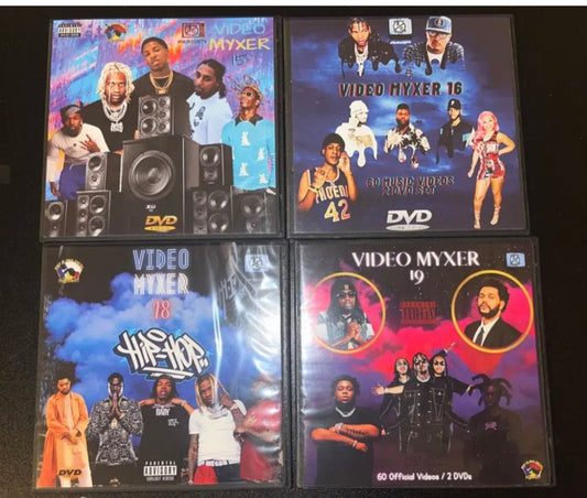 Video Myxer Bulk Set * 240 Hip - Hop and R&B videos on 8 DvDs *Lil Baby, Durk, Migos, Youngboy +more - MVP Megastore